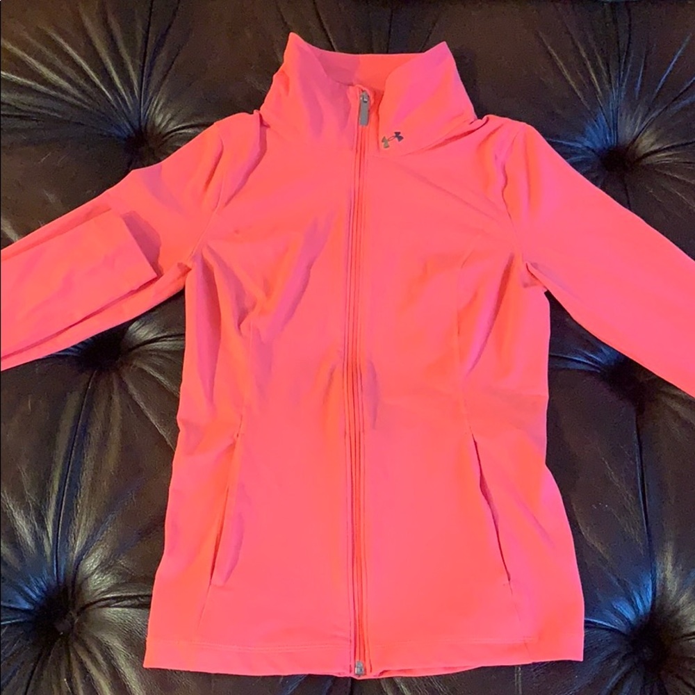 Under Armour fitted long sleeve zip-up sweatshirt